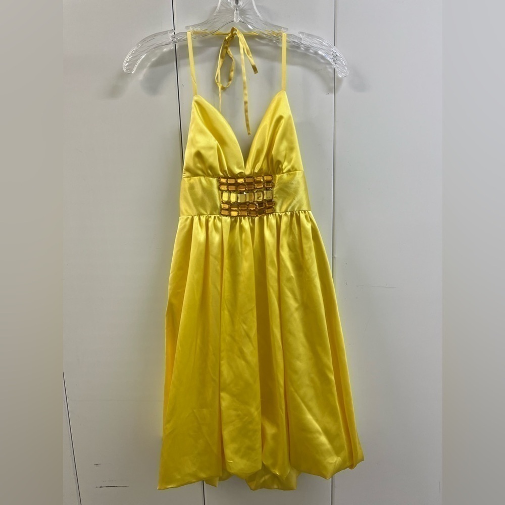 NWT May Queen Couture USA Formal Style MQ511 Yellow Dress